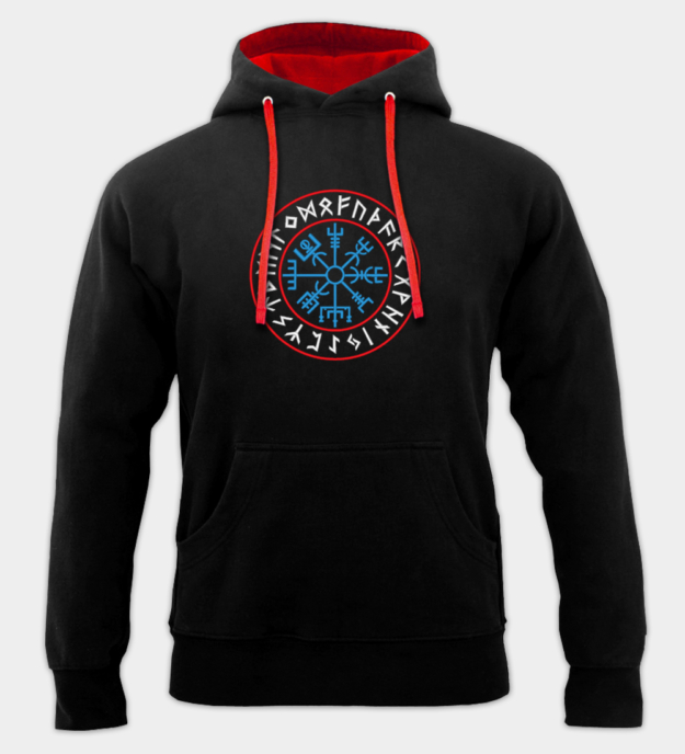 Vegvisir brodeerattu huppari